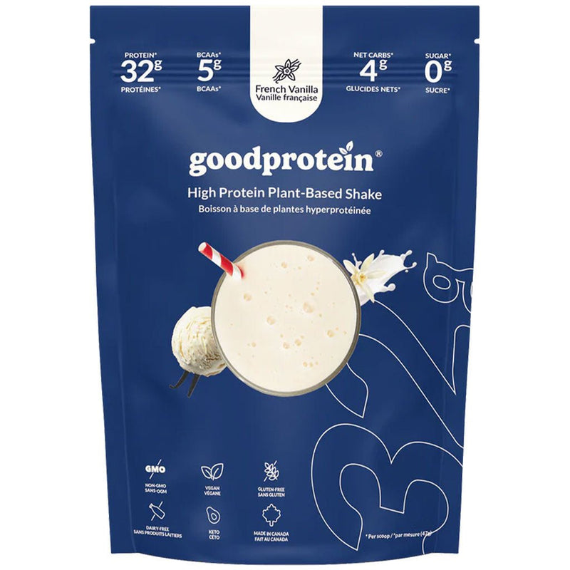 GoodProtein High Protein Plant-Based Shake, 376g Fench Vanilla -  SupplementSource.ca