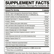 HD Muscle BURNHD, 60 Servings Nutrition Panel - SupplementSource.ca