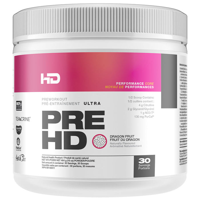 HD Muscle PreHD Ultra 30 Servings Dragon Fruit - SupplementSource.ca