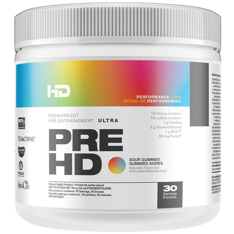 HD Muscle PreHD Ultra 30 Servings Sour Gummies - SupplementSource.ca