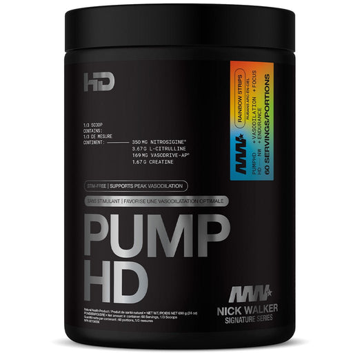 HD Muscle PumpHD, 60 Servings Rainbow Strips - SupplementSource.ca