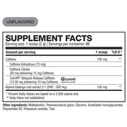 HD Muscle StimHD, 60 Servings Unflavoured Nutrition Panel - SupplementSource.ca