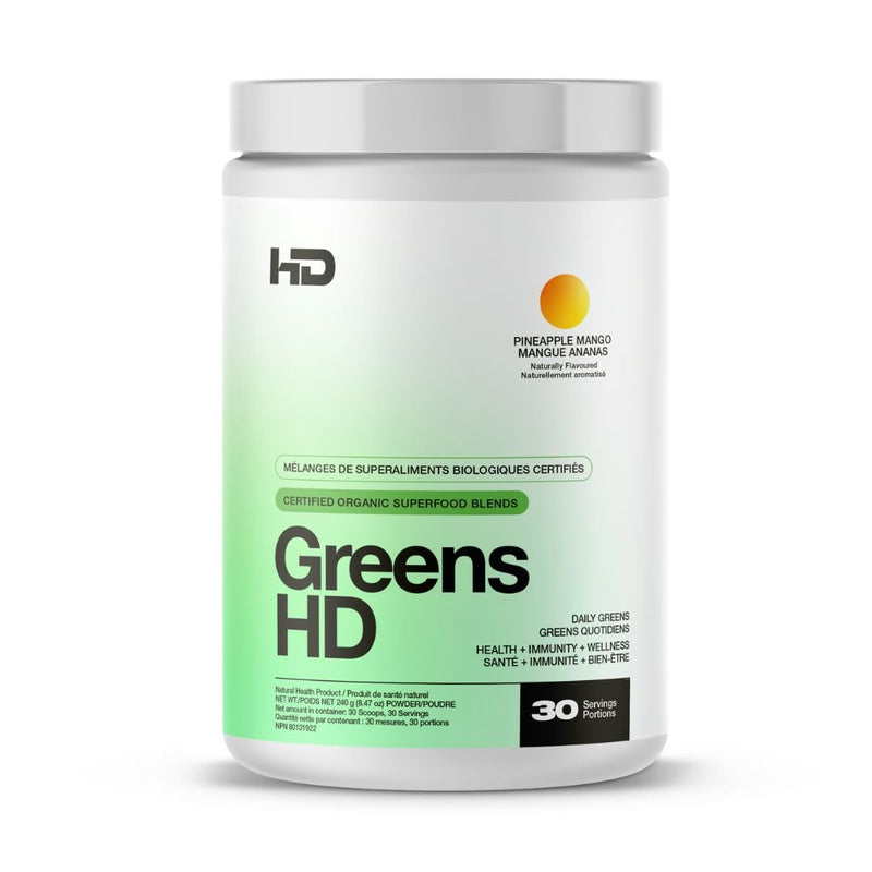 HD Muscle Greens HD 30 Servings Pineapple Mango - SupplementSource.ca