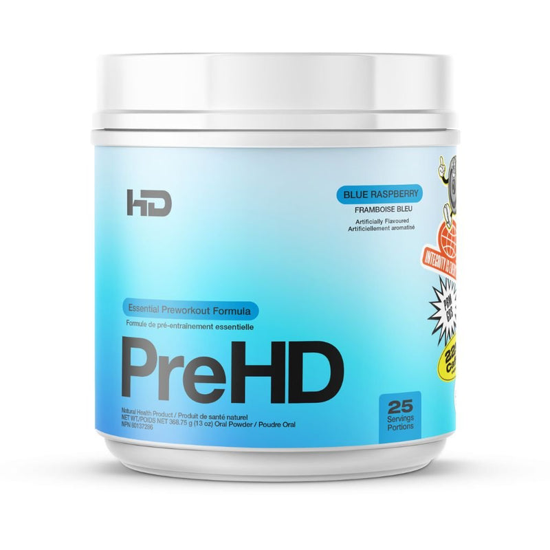 HD Muscle PreHD Essential 25 Servings Blue Raspberry - SupplementSource.ca