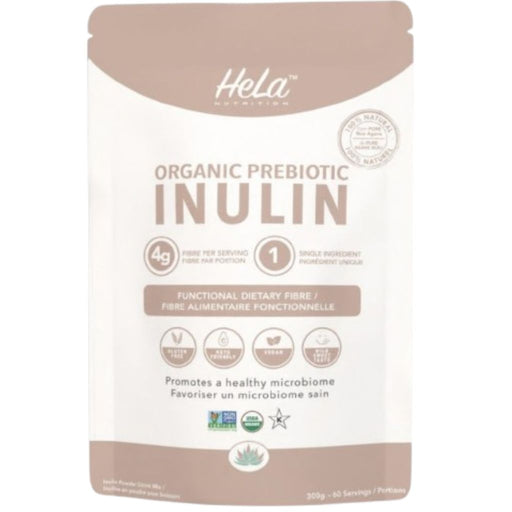 Hela Nutrition Organic Prebiotic Inulin, 60 Servings - SupplementSource.ca