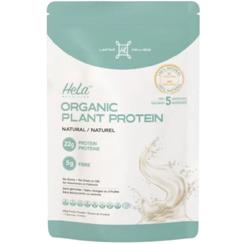 Hela Nutrition Organic Plant Protein Natural, 16 Servings - SupplementSource.ca