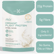 Hela Nutrition Organic Plant Protein Natural, 17 Servings - SupplementSource.ca