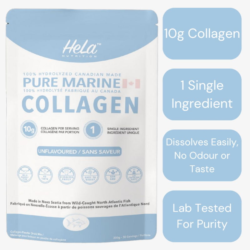 Hela Nutrition Pure Marine Collagen, 30 Servings - SupplementSource.ca
