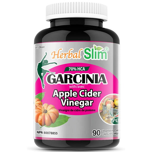 Herbal Slim Garcinia with Apple Cider Vinegar, 90 VCaps - SupplementSource.ca