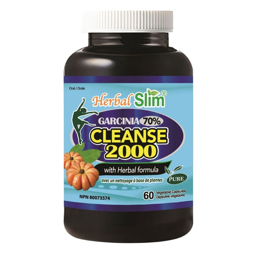Herbal Slim CLEANSE 2000 WITH GARCINIA 70%, 60 VCaps SupplementSource.ca