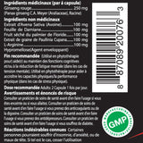 Herbal Vigor Original Nutritional Info French - SupplementSource.ca