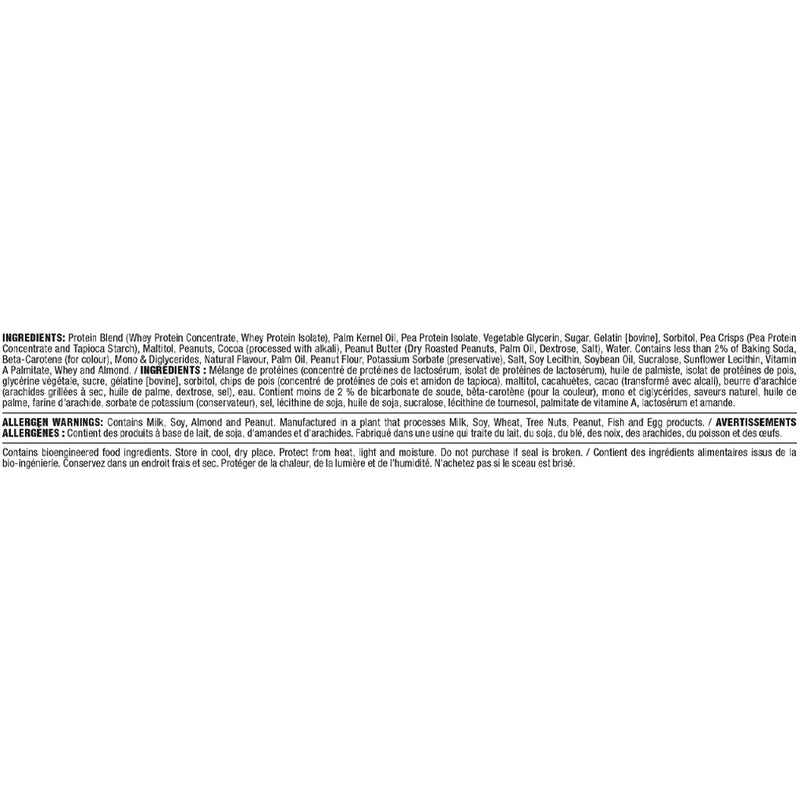 Allmax Hexapro Bar Chocolate Peanut Butter Cup Ingredient List - SupplementSource.ca