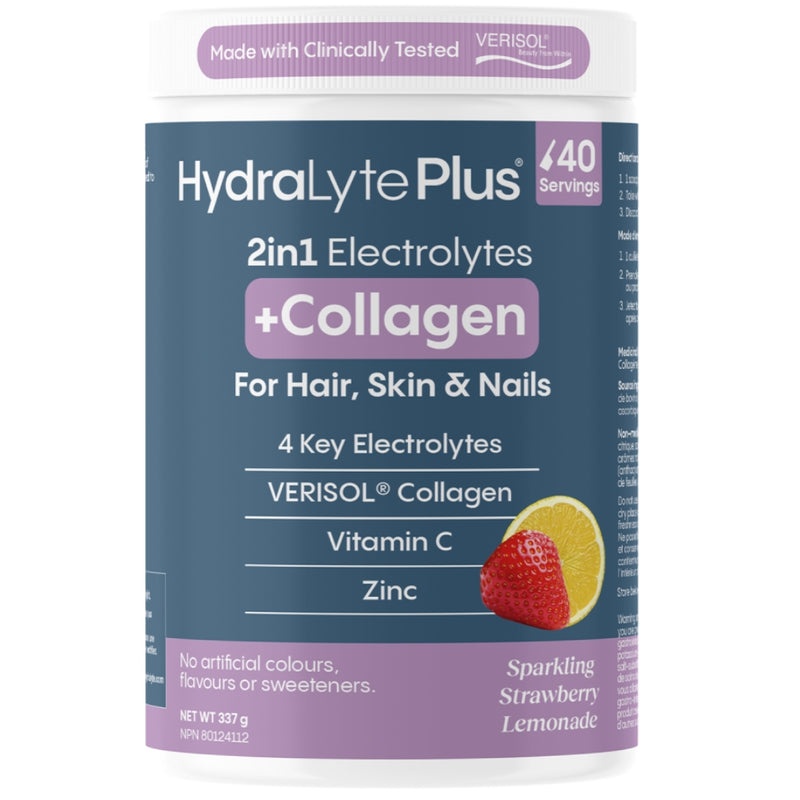 HydraLyte Plus 2-in-1 ELECTROLYTES + COLLAGEN, 40 Servings