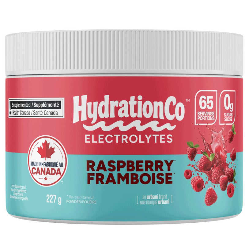 HydrationCo Electrolytes Raspberry, 65 Servings - SupplementSource.ca