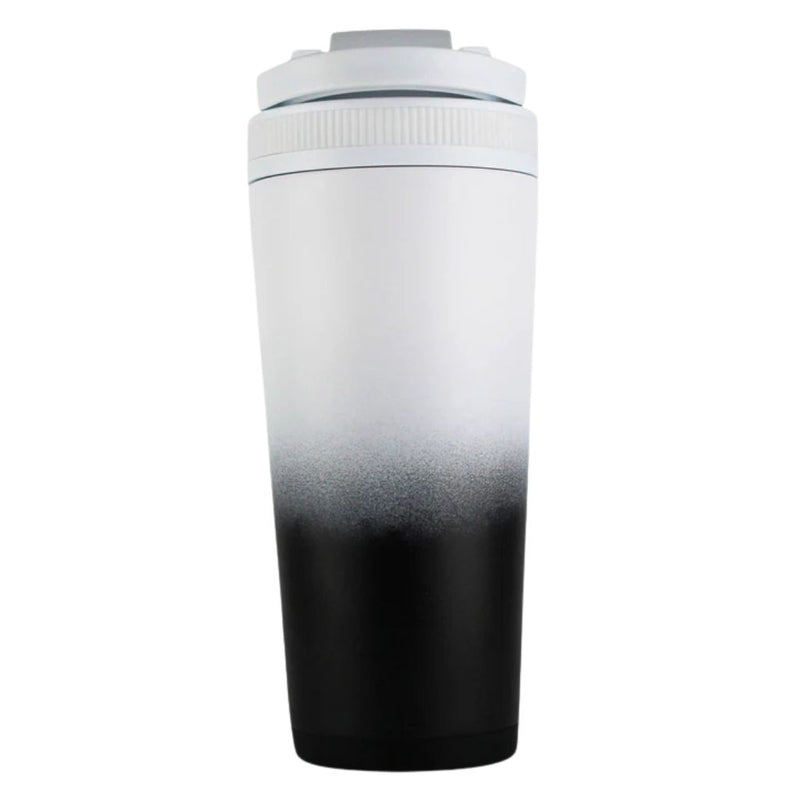 Ice Shaker Shaker Bottle 750ml Black and White Back - SupplementSource.ca