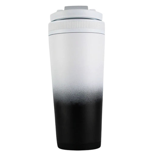 Ice Shaker Shaker Bottle 750ml Black and White Back - SupplementSource.ca