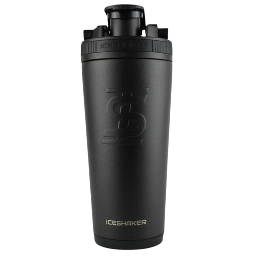 Ice Shaker Shaker Bottle 750ml Black Front - SupplementSource.ca