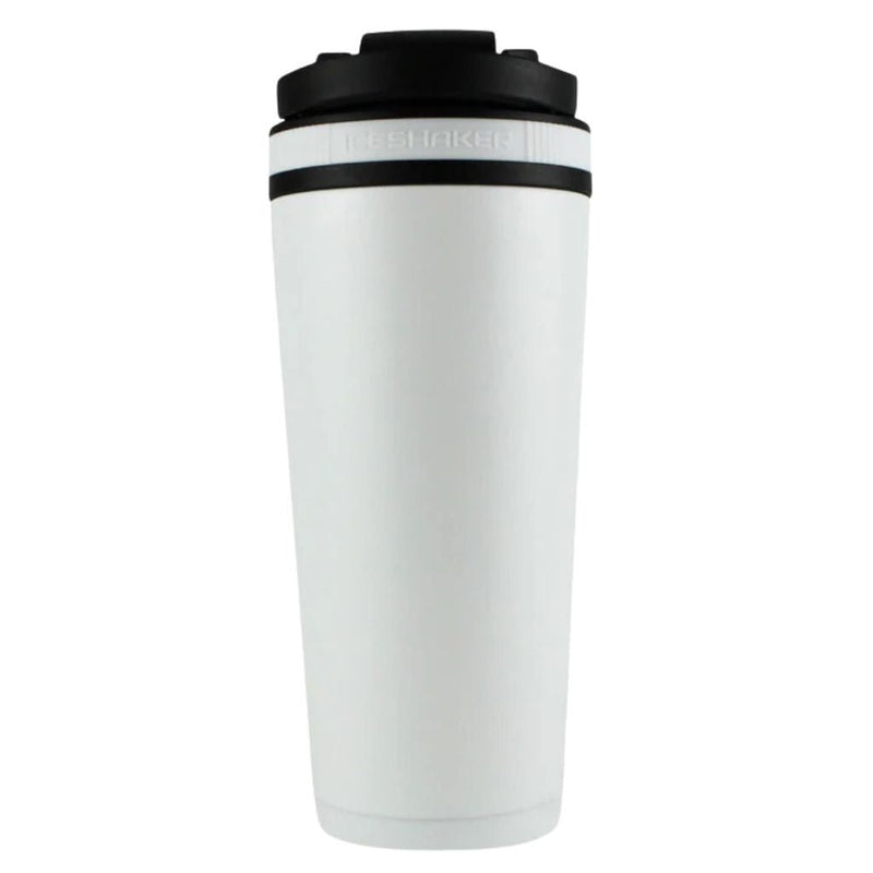 Ice Shaker Shaker Bottle 750ml White Back - SupplementSource.ca
