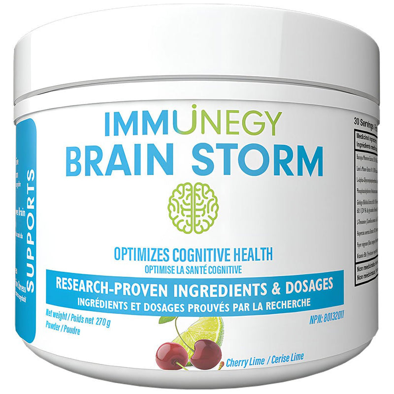Immunegy Brain Storm, 30 Servings Cherry Lime - SupplementSource.ca