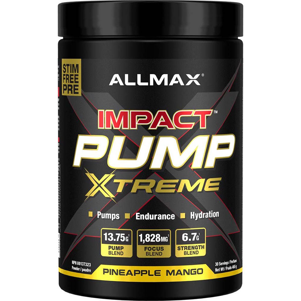 Allmax Impact Pump Xtreme, 30 Servings Pineapple Mango - SupplementSource.ca