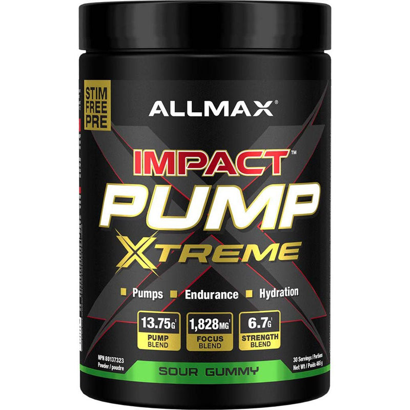Allmax Impact Pump Xtreme, 30 Servings Sour Gummy - SupplementSource.ca