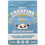 Iron Ivy Creatine Monohydrate Gummies, 120 Gummies Electric Raspberry - SupplementSource.ca
