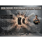 Iron Endure Performance Elbow Sleeves Size Guide - SupplementSource.ca