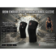 IronHorse Wellness Iron Endure Knee Sleeves, 1 Pair  Size Chart - SupplementSource.ca