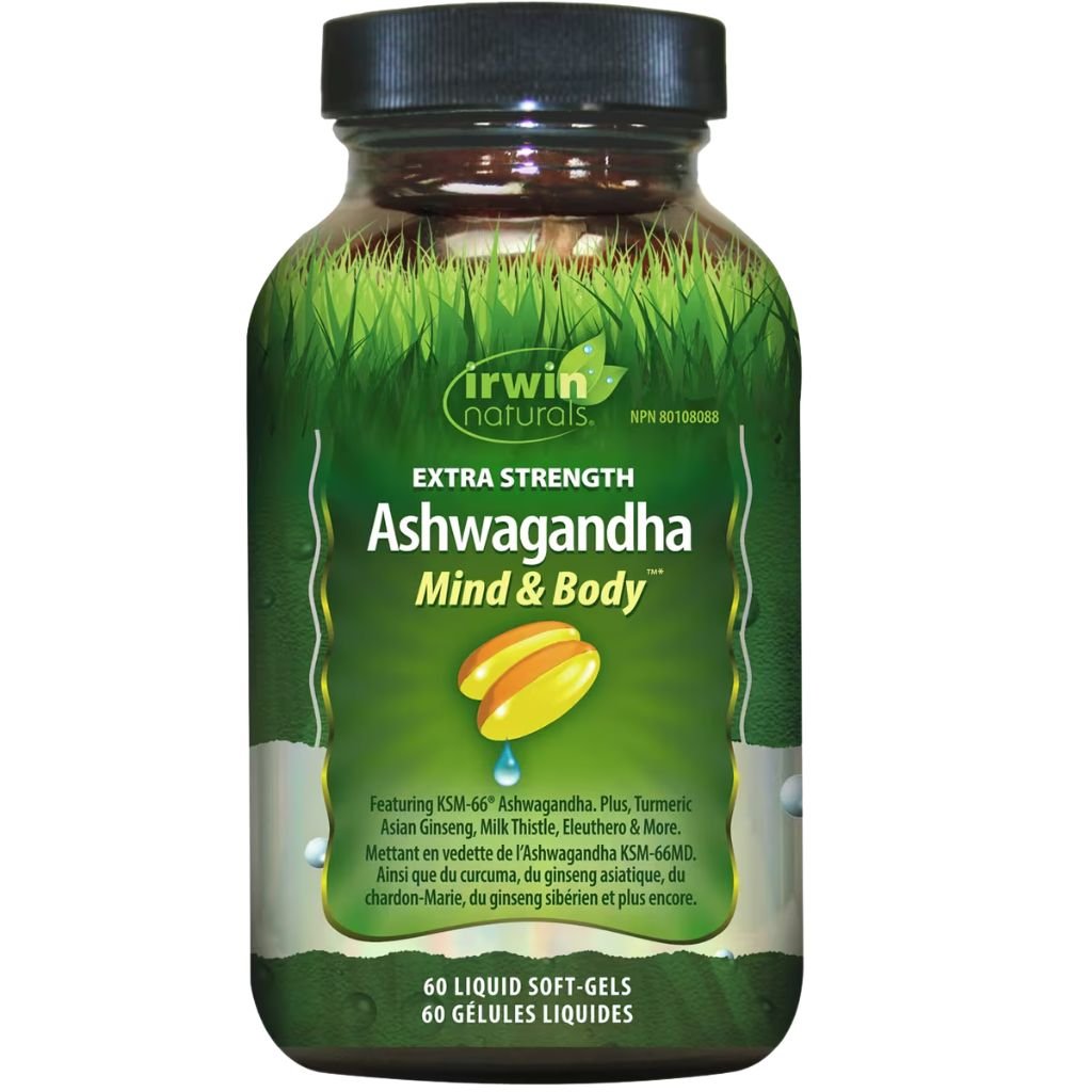 Irwin Naturals Extra Strength Ashwagandha, 60 Softgels - SupplementSource.ca