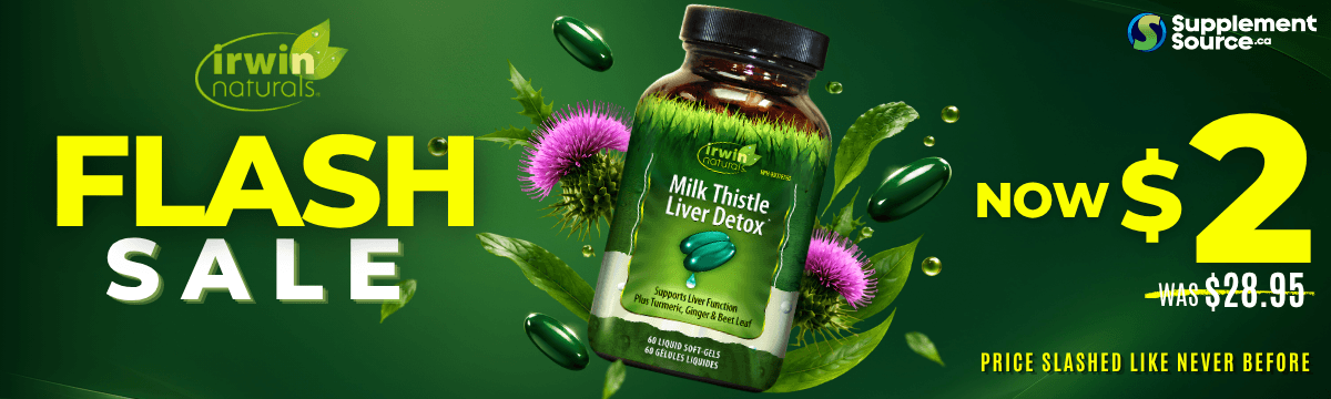 Flash Sale - Irwin Naturals Milk Thistle Today Only $2 - SupplementSource.ca