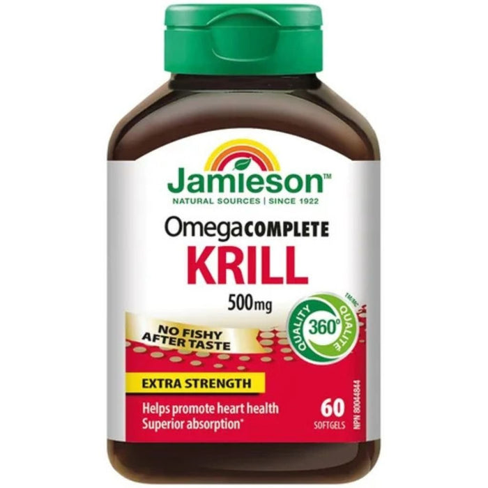 Jamieson Super Krill 500mg, 60 Softgels - SupplementSource.ca