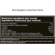 JNX Sports The Curse Pre-Workout, 30 Servings Blue Raspberry Nutrition Panel - SupplementSource.ca