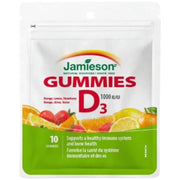 Jamieson Vitamin D3 Gummies, 10 Gummies - SupplementSource.ca
