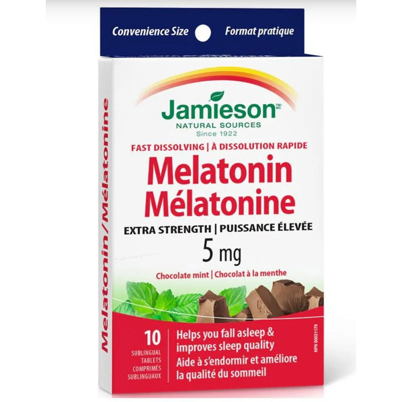 Jamieson Melatonin, 5mg x 10 tabs - SupplementSource.ca
