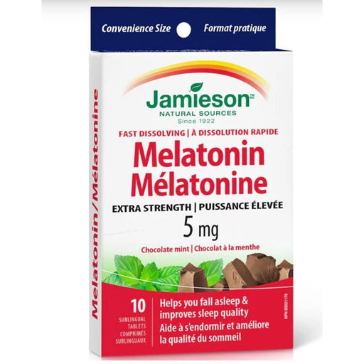 Jamieson Melatonin, 5mg x 10 tabs - SupplementSource.ca