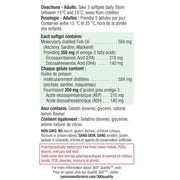 Jamieson Omega-3 Mini Extra Strength Nutrition Panel, 200 Softgels - SupplementSource.ca