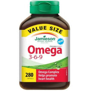 Jamieson Omega 3-6-9 280 Softgels - SupplementSource.ca