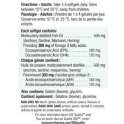 Jamieson Omega-3 Select Mini Nutrition Panel, 200 Softgels - SupplementSource.ca
