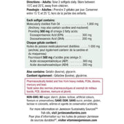 Jamieson Omega-3 Select Bonus Size Nutrition Panel, 200 Softgels - SupplementSource.ca