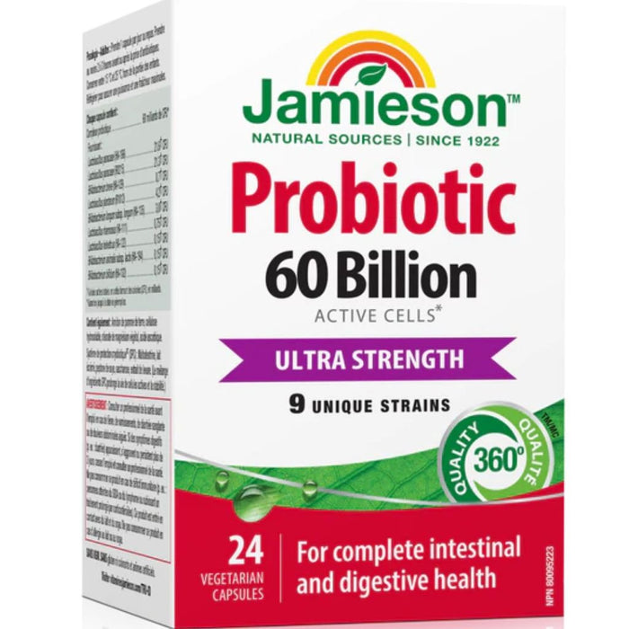 Jamieson Probiotic 60 Billion, 24 VCaps - SuplementSource.ca