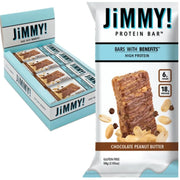 Jimmybar Protein Bar Chocolate Peanut Butter, 12 Bars/Box - SupplementSource.ca