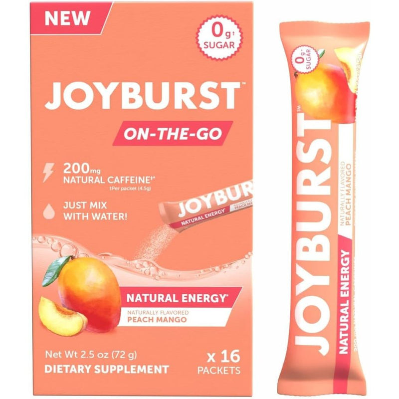 Joyburst on-the-go Peach Mango 16 x4g - SupplementSource.ca
