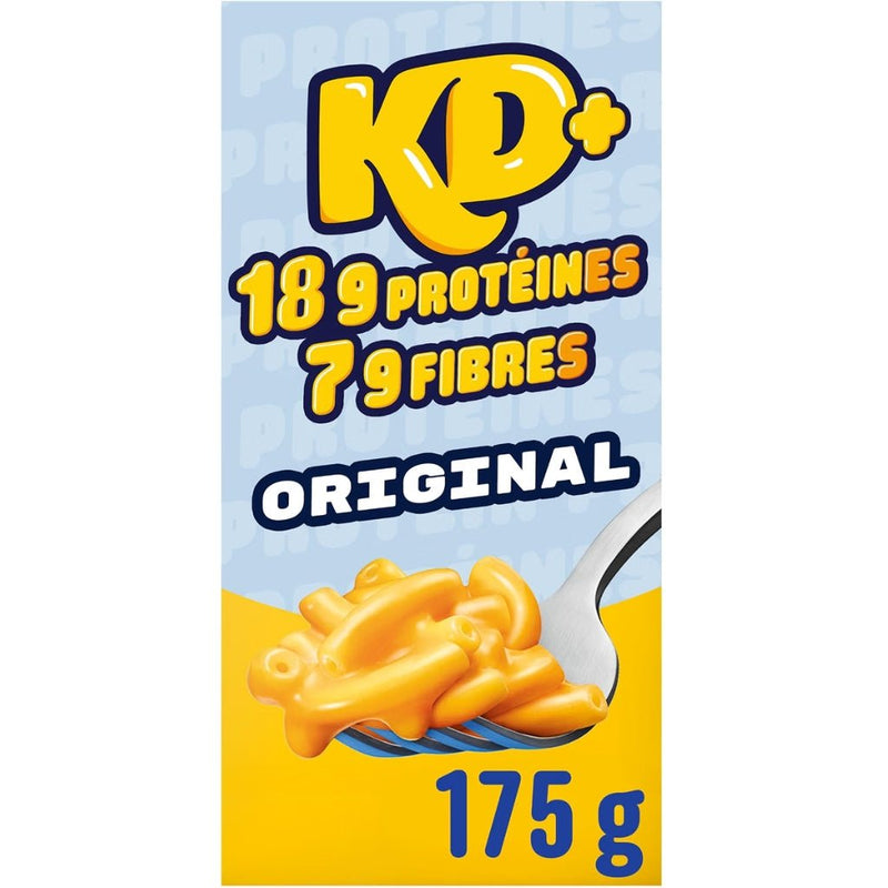 Kraft Dinner Protein+ Original Cheddar Mac & Cheese, 175g - SupplementSource.ca