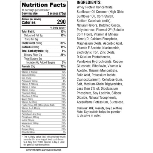 Labrada LEAN BODY MRP, 2.47lb Nutritional Panel - SupplementSource.ca