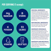 Leanfit Electrolyte Mix, 30 Servings Lemon Nutrition Panel - SupplementSource.ca