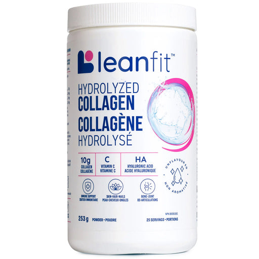 Leanfit Hydrolyzed Collagen, 25 Servings Unflavoured - SupplementSource.ca