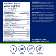 Leanfit Plant-based Protein & Greens, 517g Vanilla Nutrition Facts - SupplementSource.ca
