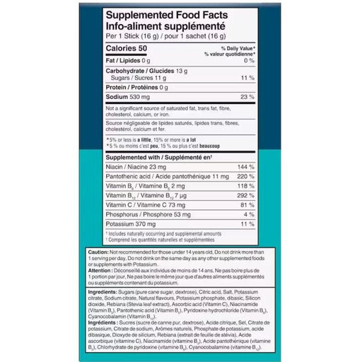 Liquid I.V. Hydration Multiplier Nutrition Panel, Strawberry, 6 Stick Packs/Box - SupplementSource.ca