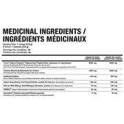 Magnum Nutraceuticals Fasted Cardio 40 Servings Electric Blue Gummy Nutrition Panel - SupplementSource.ca