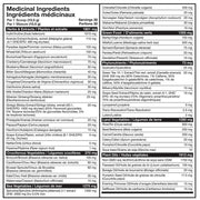 Magnum Nutraceuticals Nektr Daily Greens 30 Servings Ingredient Panel - SupplementSource.ca